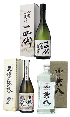 シルバー・プラチナ会員 7月限定】素材違い焼酎 飲み比べセット 720ml